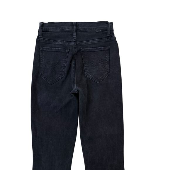 Mother Jeans The Insider Crop Two Step Fray Raw Asymmetrical Hem Not Guilty 25 - Picture 11 of 16